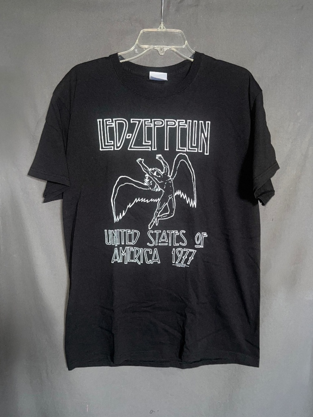 UNISEX: “LED ZEPPELIN” Black Replica Concert T-Shirt